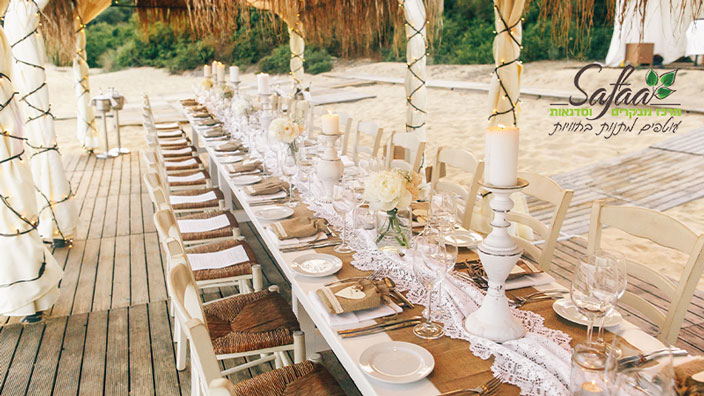עיצוב שולחנות לחתונה